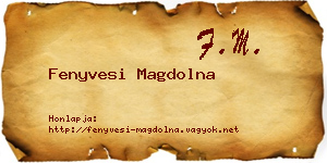 Fenyvesi Magdolna névjegykártya